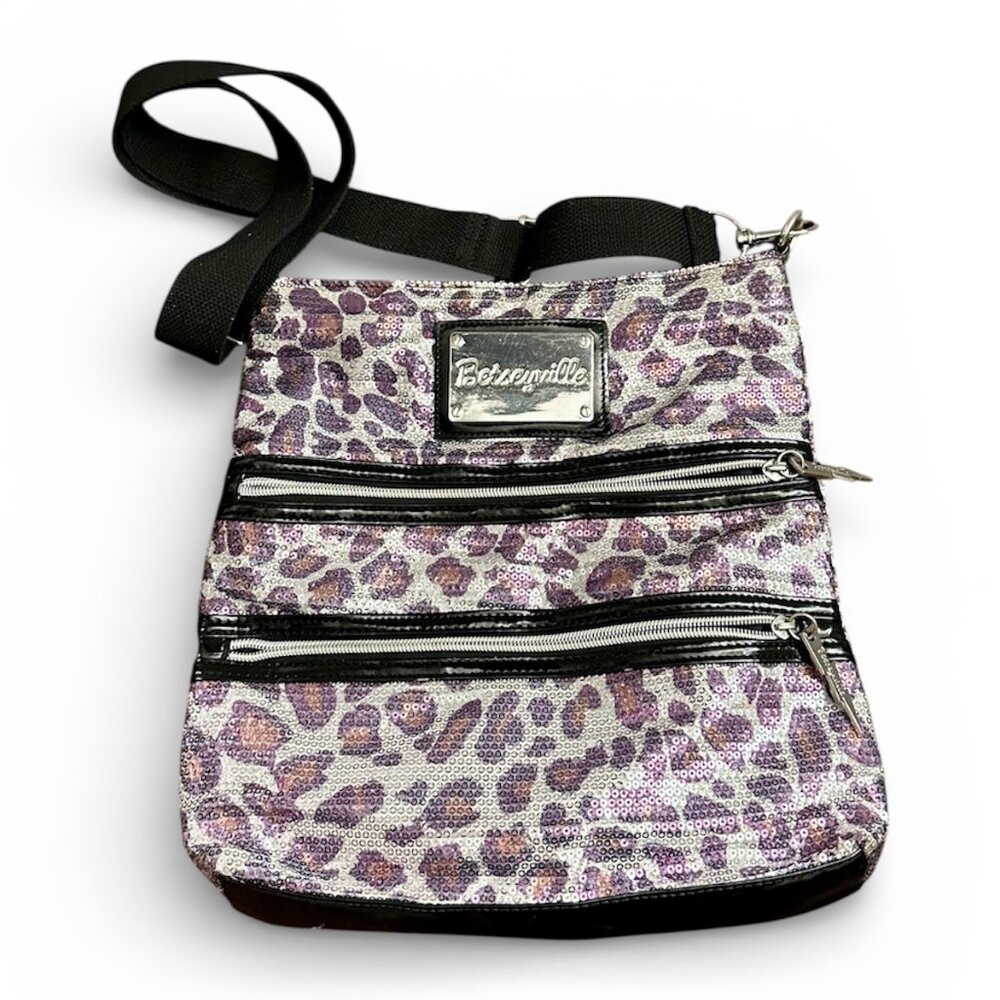 💜✨ Betseyville Sequin Leopard Crossbody Bag ✨💜